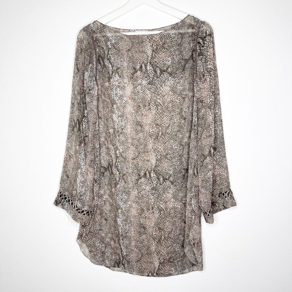 GENTLE FAWN Snake Print Mini Dress